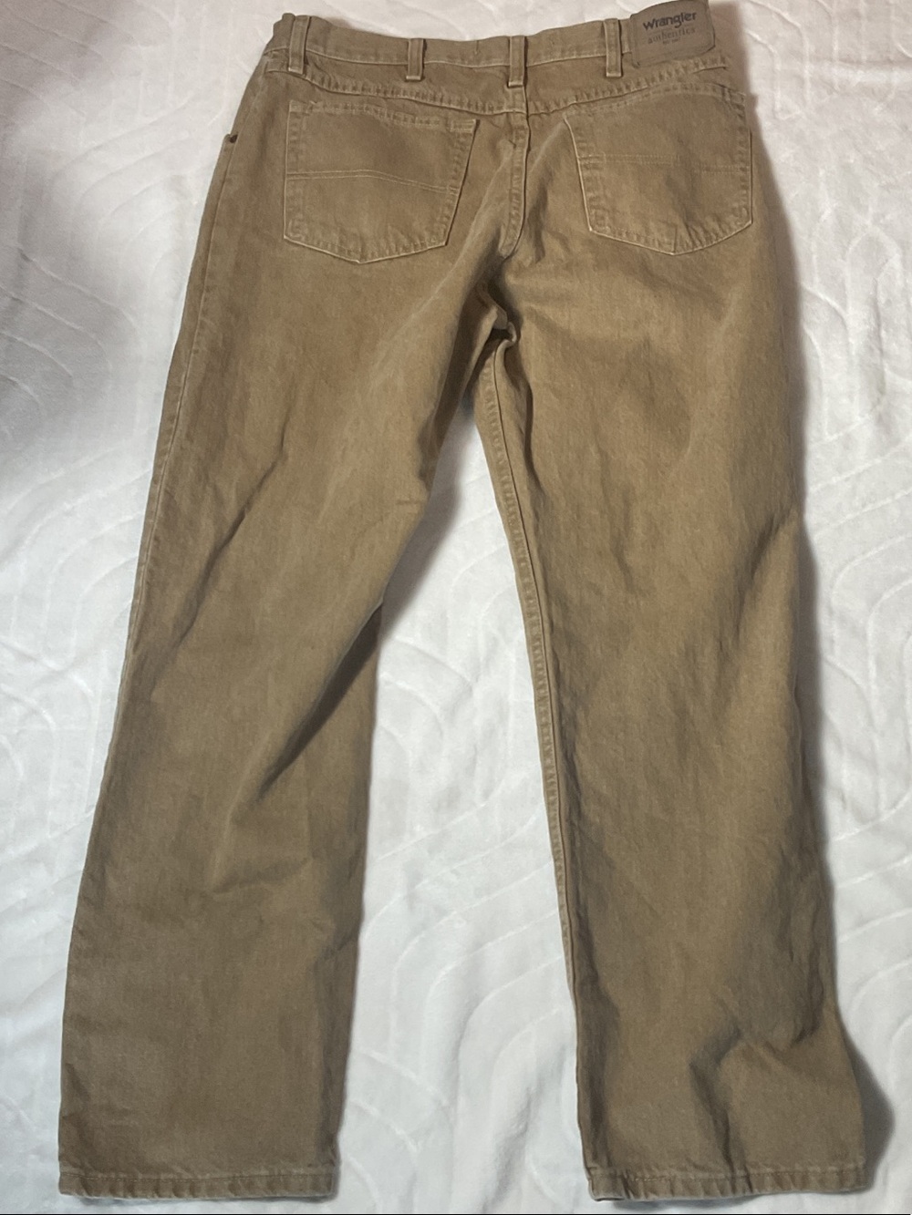 Wrangler Men's Khaki Straight-Leg jeans 35x30